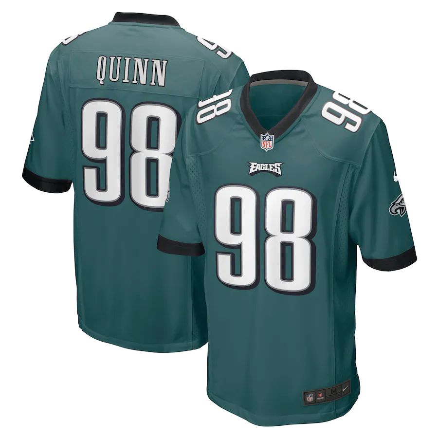 Men Philadelphia Eagles #98 Robert Quinn Nike Midnight Green Game Player NFL Jersey->customized nfl jersey->Custom Jersey